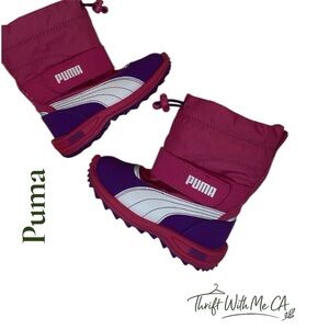 PUMA Girl Infant Grip X Amaranth Purple/Magenta/White